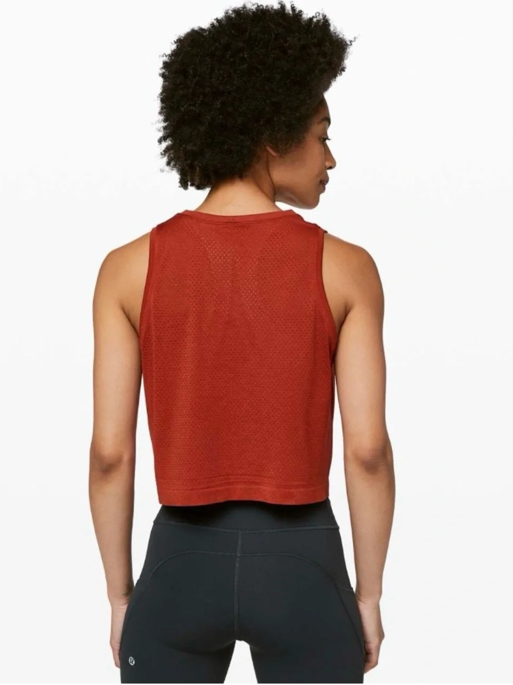 Lululemon Breeze by Muscle Crop Tank in Cayenne Size 10